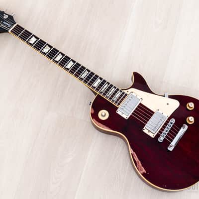 1978 Gibson Les Paul Standard Vintage Guitar Wine Red w/ T Tops image 11