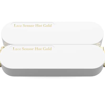 LACE Sensor Hot Gold Dually Humbucker (12k) - White image 2