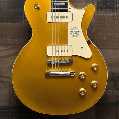 Heritage Custom Shop Factory Special H-150 P90 Guitar with Staple P90 Neck, Gold Top image 1