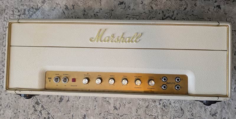 1997 Marshall 1987x Limited Edition 35th Anniversary Master volume added- White and Gold image 1