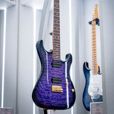 Suhr Standard Thin Burst LE Trans Purple, Roasted Alder, Quilt Maple, IRW, Gold Hardware HH image 1