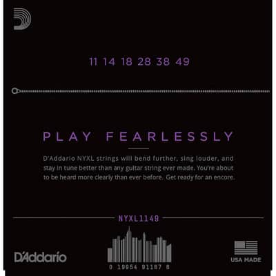 D'Addario NYXL 11/49 Electric Guitar Strings NYXL1149 image 2