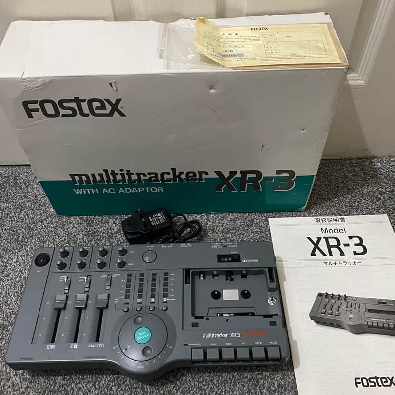 FOSTEX XR-3Xmultitracker カセットレコーダー　中古品 Fostex XR3 Multitracker 4 Track Analog Cassette tape Recorder
