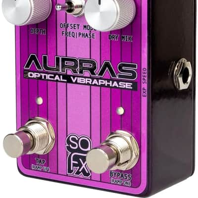 SolidGoldFX Aurras Optical Vibraphase Phaser/Uni-Vibe Effects Pedal image 2