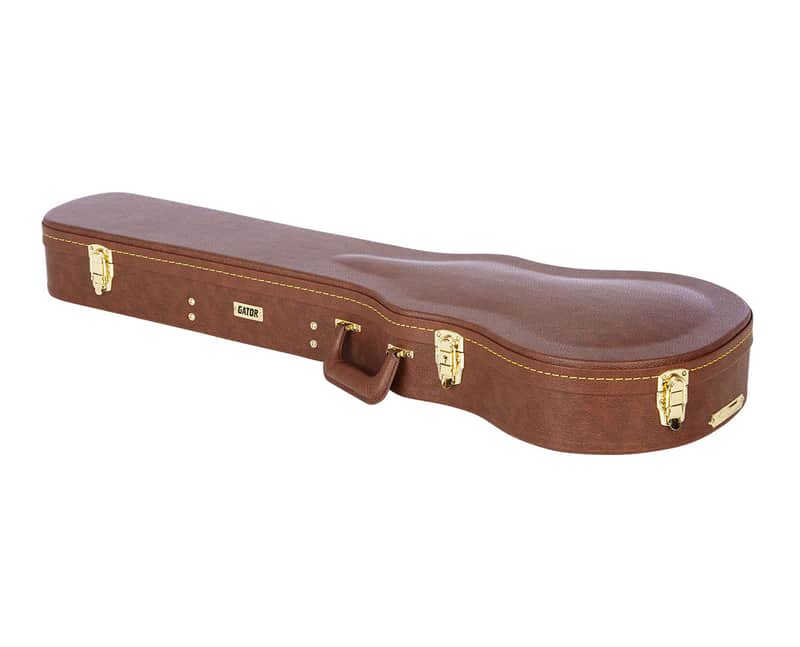 Gator Cases GW-LP-BROWN Gibson Les Paul Deluxe Wood Case - Brown - Open Box image 1