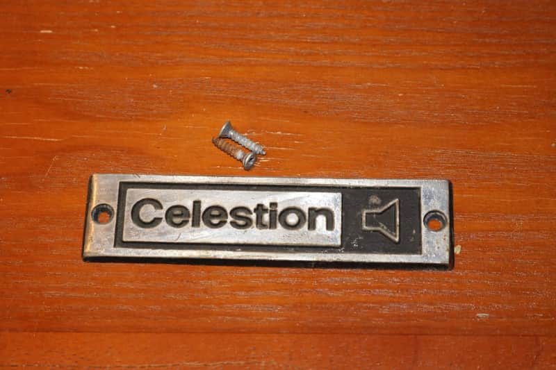 Rare Vintage 1970s Celestion Metal Emblem - No Tariffs image 1