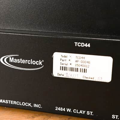 Masterclock TCD44 Time Code Display Studio Clock (NO POWER SUPPLY) CG01UW8 image 7