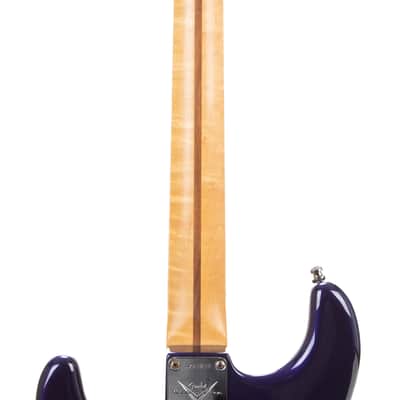 2005 Fender Custom Shop Custom Classic Player V Neck Stratocaster Electric Guitar, Midnight Blue, CZ5XXXX image 7