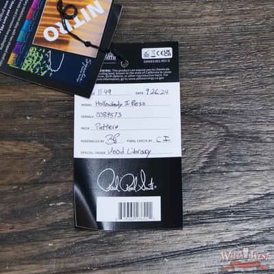 PRS Wild West Guitars 25th Anniversary Limited Run Wood Library Artist Package Hollowbody II Piezo Beach Fade Smoke Burst 5.40 LBS (US Only / No International Shipping) image 12