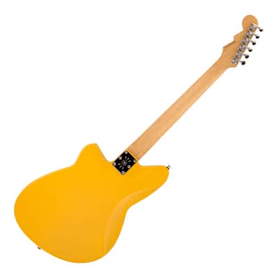 Reverend Jetstream 290 Bigsby Electric Guitar, Vintage Yellow image 2