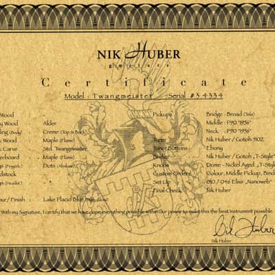 2023 - Nik Huber Twangmeister - Gloss Lake Placid Blue image 16