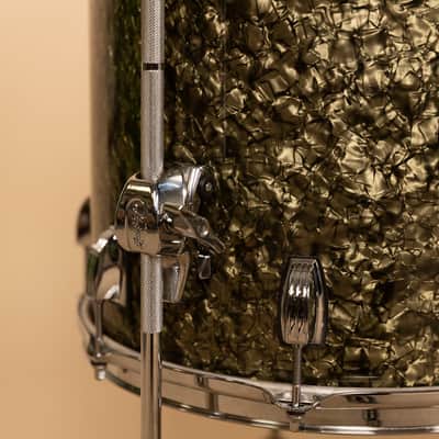2026 Ludwig Moss Green Pearl Classic Maple Downbeat Drum Set image 3