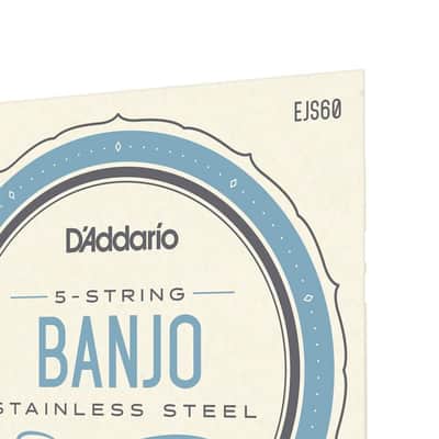 D'Addario 10-20 Regular Light Stainless Steel 5 String Banjo Strings - EJS60 image 5
