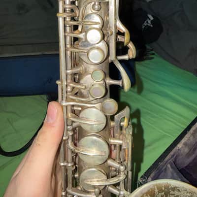 Conn Chu Berry New Wonder I 1924 - argento con gold wash bell image 3