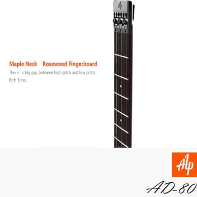 ALP AD-80 Foldable Headless Travel Guitar Silent guitar (Built-in Headphone Amplifier with Gig Bag) image 10