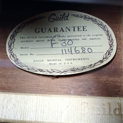 Guild USA F-30 Standard w/ Hard Case - 1976 - Natural image 7