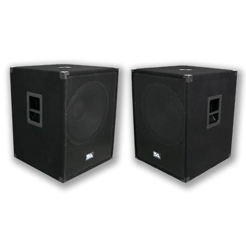 NEW PAIR 18" Subwoofers PA DJ 1000 Watt RMS Speaker Sub image 1