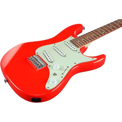Ibanez AZES31 Electric Guitar Vermilion SSS image 5
