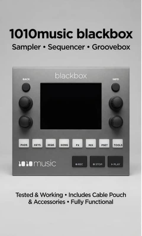 1010 Music Blackbox Desktop Compact Sampling Studio 2016 - Present - Black image 1