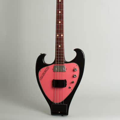 Wandre Etrurian II Solid Body Electric Bass Guitar (1965), molded plastic hard shell case. image 1