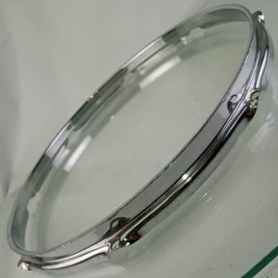 Ludwig 14"COB 8-Lug Triple-Flange Snare/Floor Tom Drum Rim/Hoop Chrome-BRASS 60s image 4