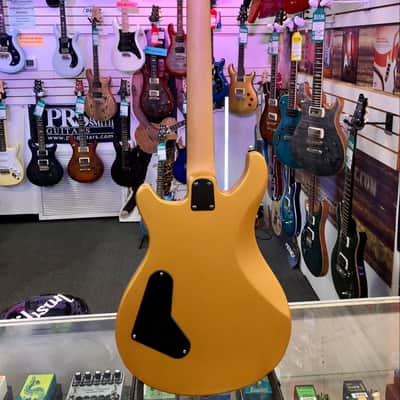 PRS SE CE24 Standard Satin Stoptail Electric, Satin Metallic Gold with Gig Bag image 6