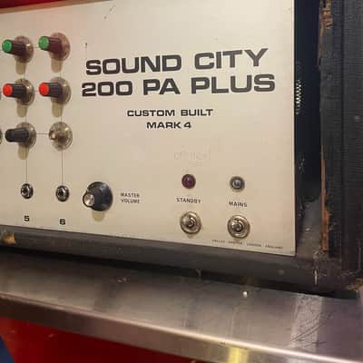 Sound City 200 PA Plus Custom Built Mk4 1970’s With Spare Original Valves image 3