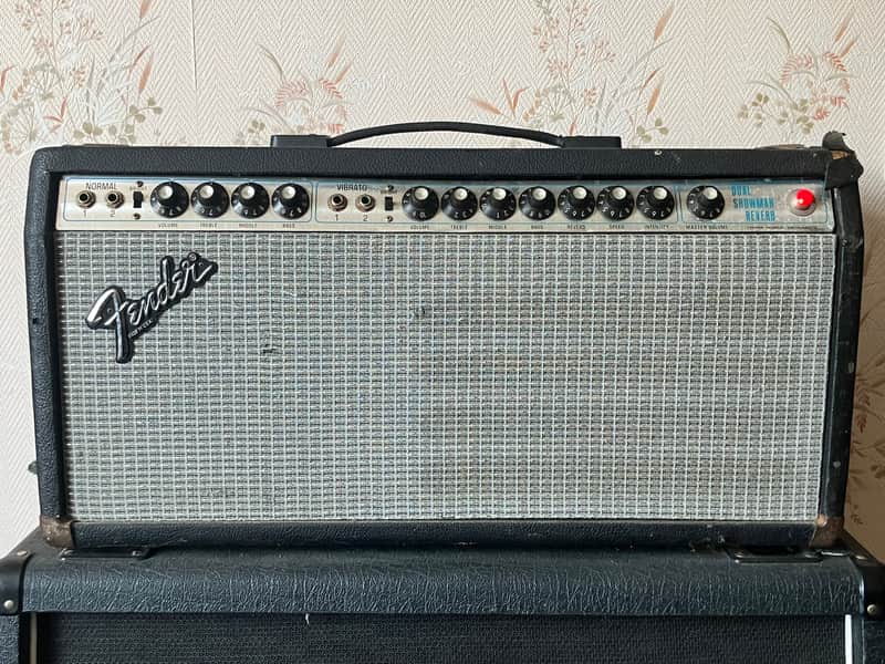 Fender Dual Showman Reverb 2-Channel 100-Watt Guitar Amp Head 1970 - 1976 - Silverface image 1