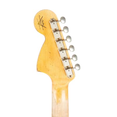 2022 Fender Custom Shop LTD 1967 HSS Heavy Relic Stratocaster Guitar, Aged Shorline Gold, CZ55XXXX image 9
