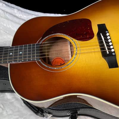 NEW! Gibson Custom Shop J-45 Koa Carpathian Spruce Acoustic-Electric Guitar - Honeyburst - Authorized Dealer - 4.4lbs - G06396 image 8