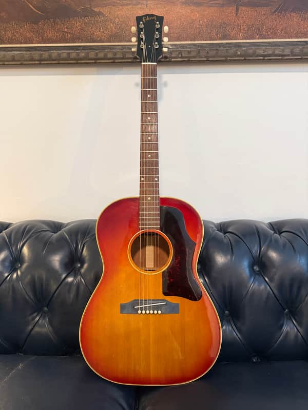 MINT! 1966 Gibson B-25 - Sunburst / Cherryburst, with original case image 1