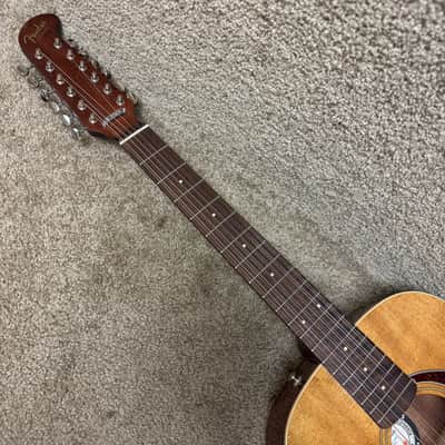 Fender Villager 12-String Acoustic Electric Guitar W Deluxe Bag image 4