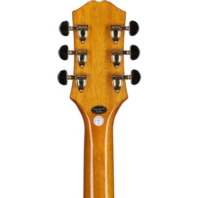 Epiphone Sheraton Semi-Hollowbody Electric Guitar (with Gig Bag), Natural, with Gold Hardware, Open Box (Very Good) image 8