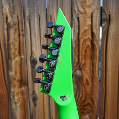 ESP CUSTOM SHOP M-II CTM/M Neon Green 6-String Electric Guitar w/ Hard Case (2025) image 13