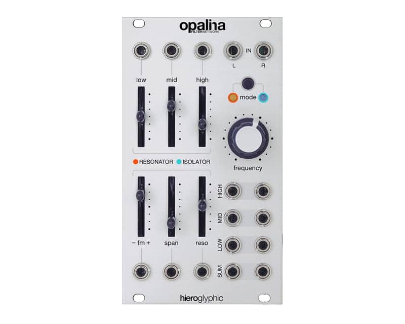 Hieroglyphic Opalina Filter Network Module Including Input Expander - Silver image 1