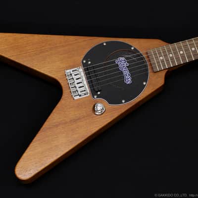 Pignose PGG-200V STBR Mahogany Flying V Type Travel guitar, Built-in Speaker image 2