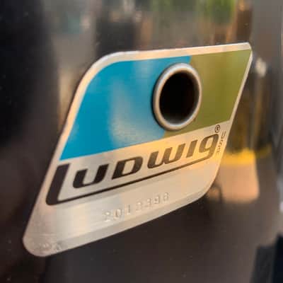 Vintage 70's/80's Ludwig 9x13 Concert Tom in Black Vortex (Rm4) image 2