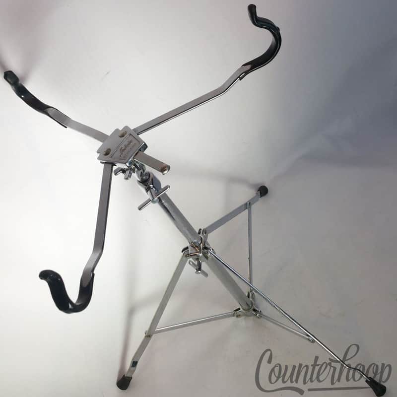 *Ludwig Snare Drum Stand Atlas 1355 Single-Braced Chrome Vintage 60s Chicago USA image 1