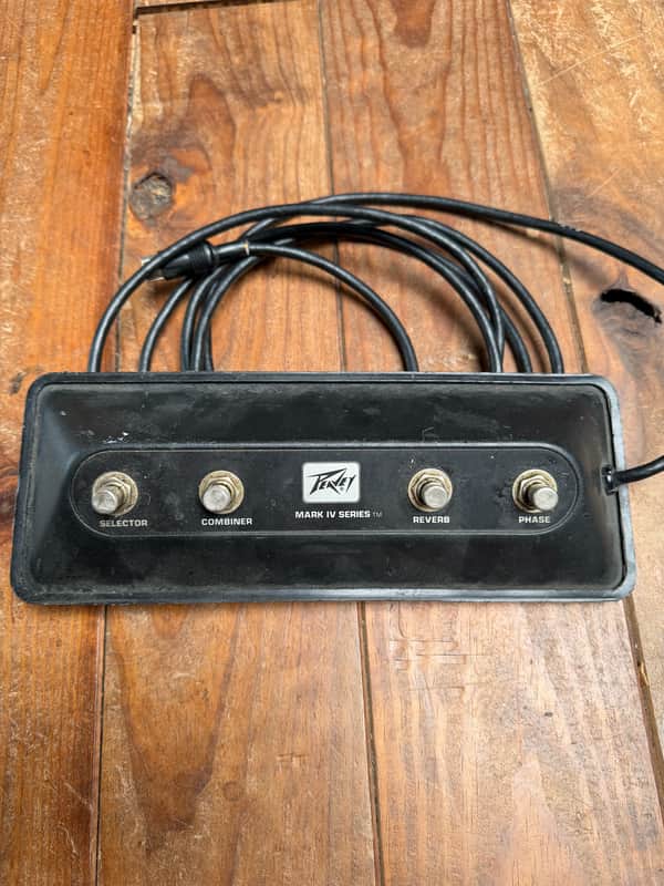 Peavey Mark IV 4 button Footswitch Amp Channel Selector - 1980's Black image 1