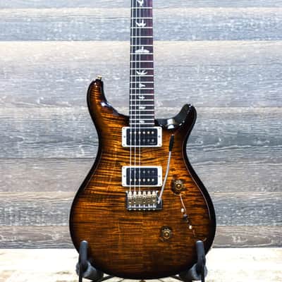 PRS Custom 24 10-Top DMO Pickups Black Gold Wraparound Burst Electric Guitar w/Case image 2