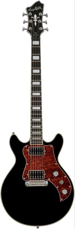 Hagstrom Megin Black Gloss w/Case image 1