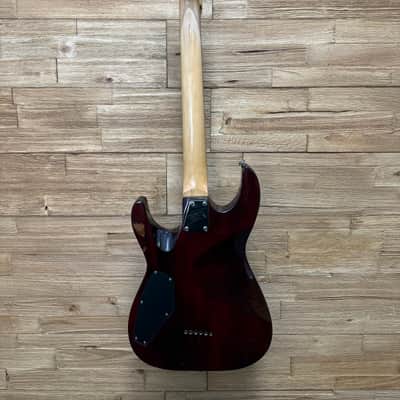 LTD ESP MH-100 QMNT Electric Guitar -2008 -Hardtail- See Thru Black Cherry - 7lbs even image 10