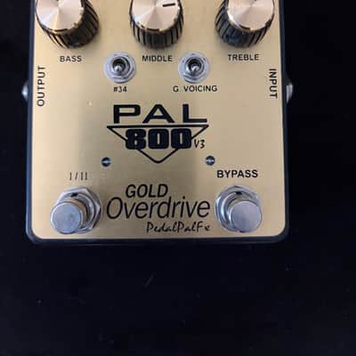 PedalPalFx PAL 800-V3 Gold Overdrive 2020 - Present - Gold image 1