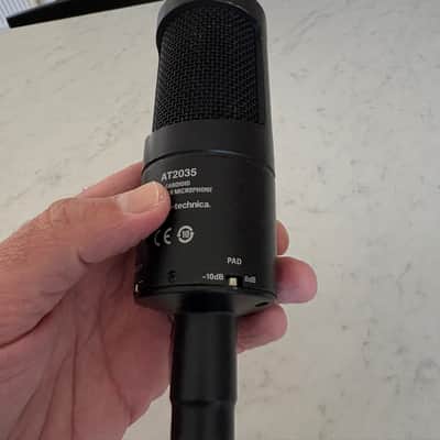 Audio-Technica AT2035 Large Diaphragm Cardioid Condenser Microphone 2010s - Black image 7