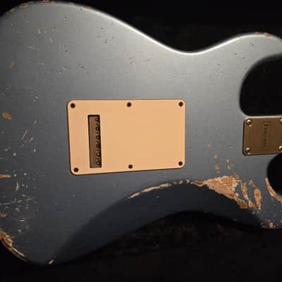 Friedman Vintage S Stratocaster 2019- Blue Nitro Relic image 2