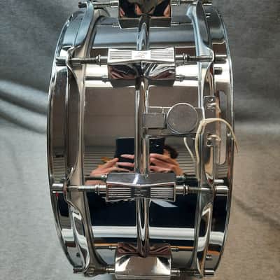 Sonor 5 3/4 X 14 Ferro Manganese Metal Snare image 7