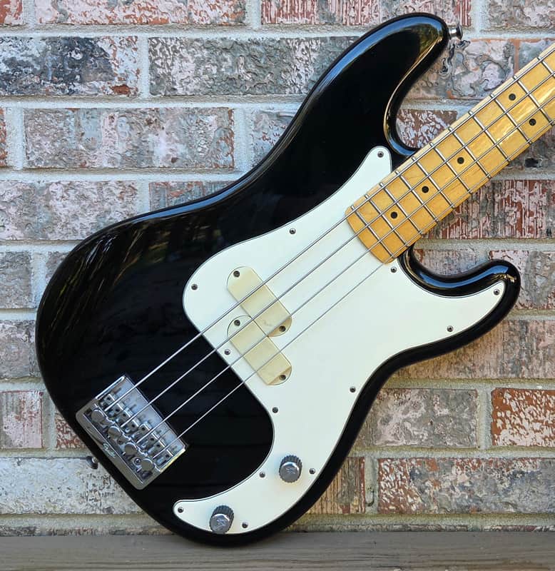 Vintage 1983 Fender Precision Bass Elite I Bass Guitar w/ Original Plastic Molded Case! image 1