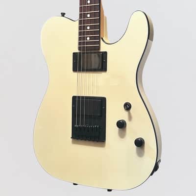 Schecter USA Custom Shop PT HH Electric Guitar - Vintage White image 3