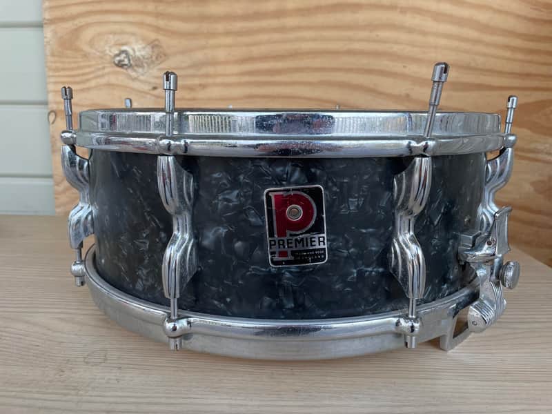 Premier  1960’s premier snare drum 1960’s Black marble imagen 1
