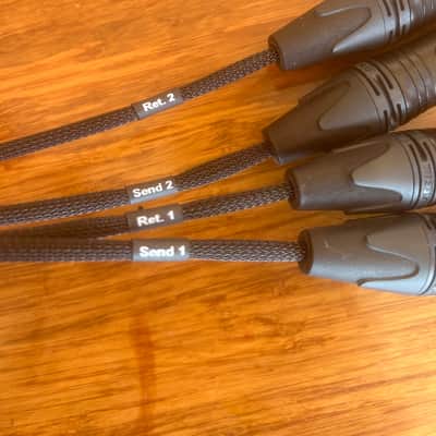 Mogami / Neutrik / LA Pro Audio 2-Channel Insert Cable | Made from Mogami 2931 & Neutrik Gold | 2 x 1/4" TRS to 4 x XLR image 2